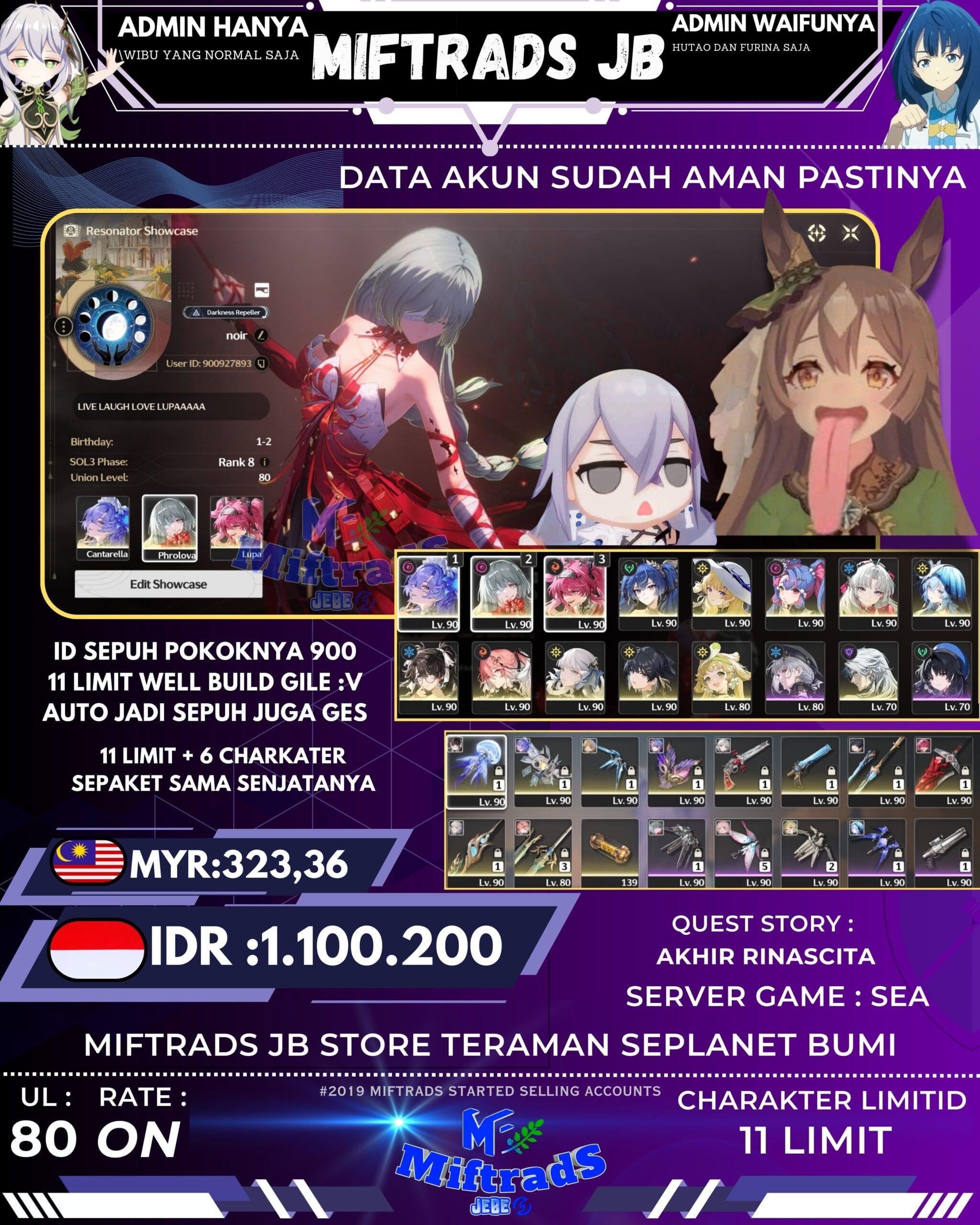 akun wuthering waves well build 7 limit | 650k akun wuthering waves well build 7 limit | 650k