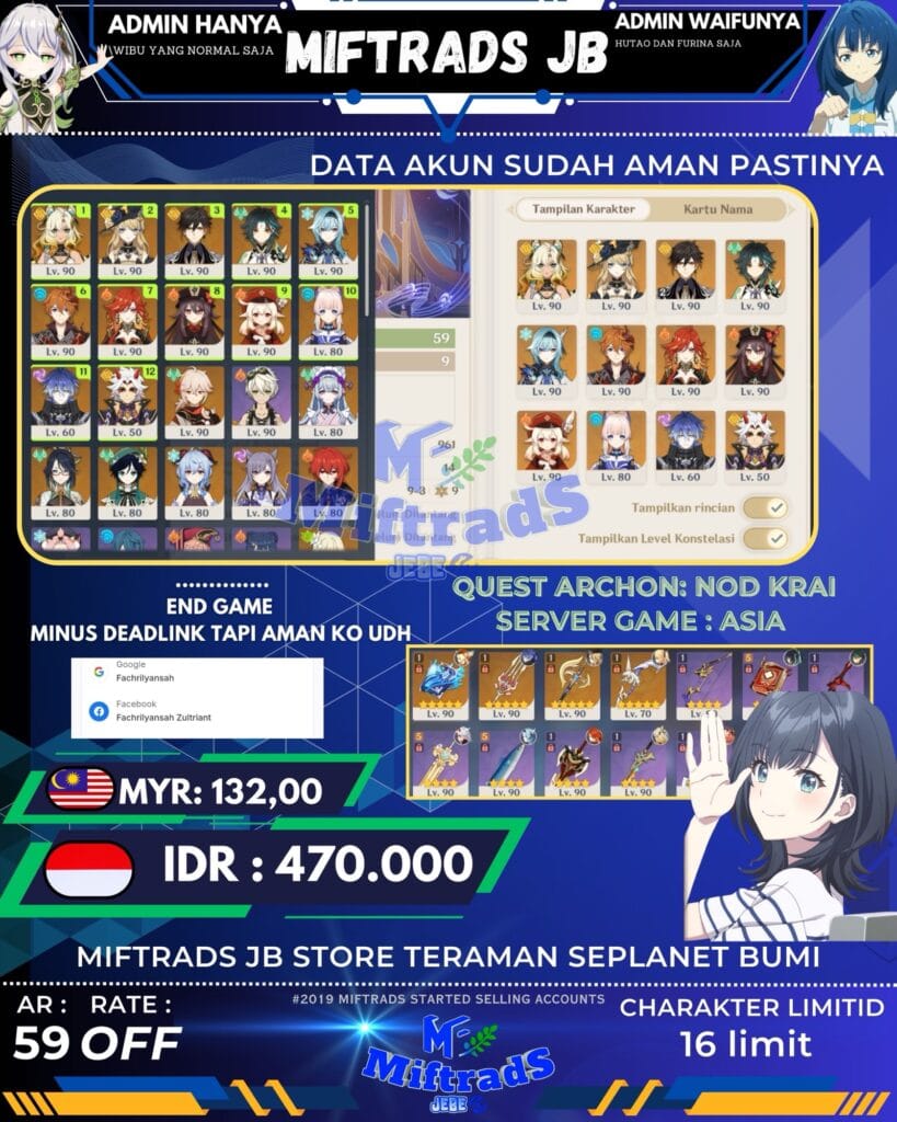 AKUN GENSHIN IMPACT - 16 LIMIT GES ZHONGLI C2 | 470K genshin post.zip 7.jpg